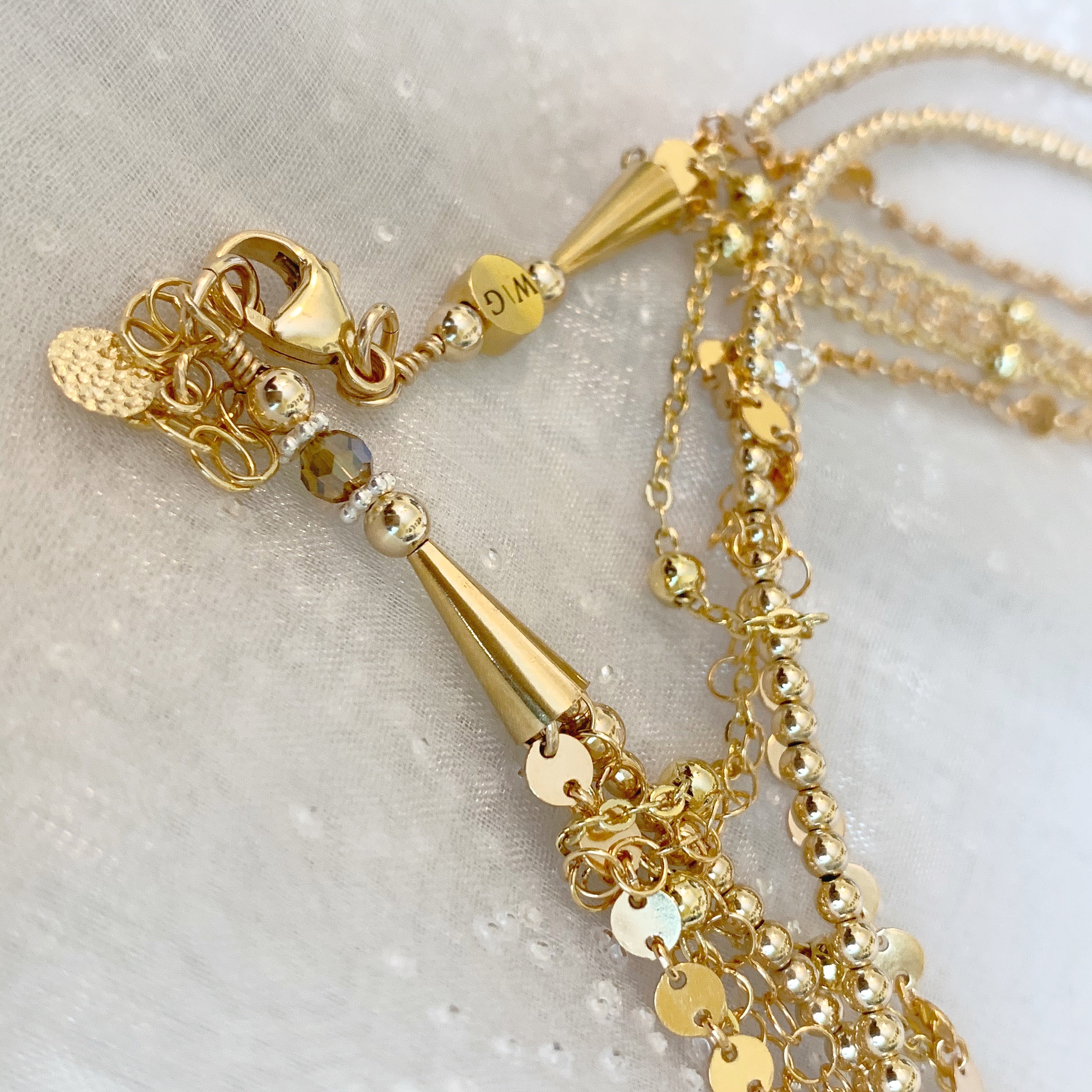 14k Gold Filled Multi -Strand Layered Waist Chain