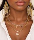 14k gold filled natural peridot long drop earrings, beaded cone design