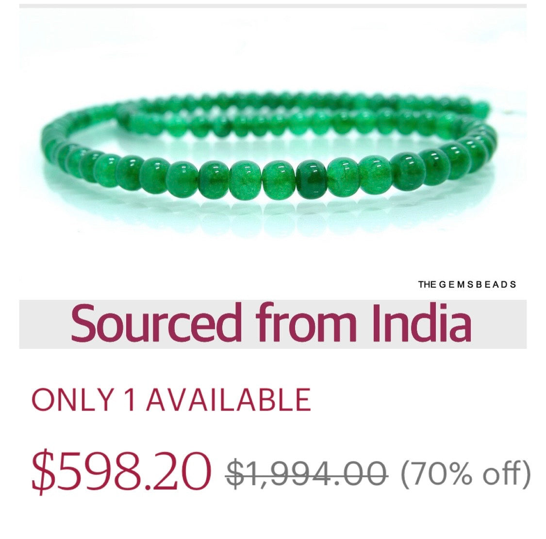 Luxury Queen Waist Bead styled