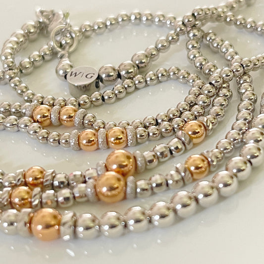 Two-Tone Gold Waist Bead detail