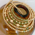 14k Gold Filled Waist Beads – Natural Peridot Detail