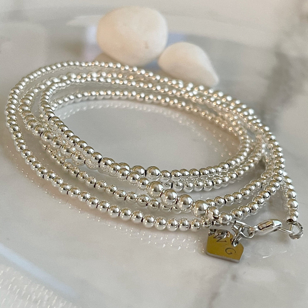 Sterling Silver Waist Beads – Plus Size Fit