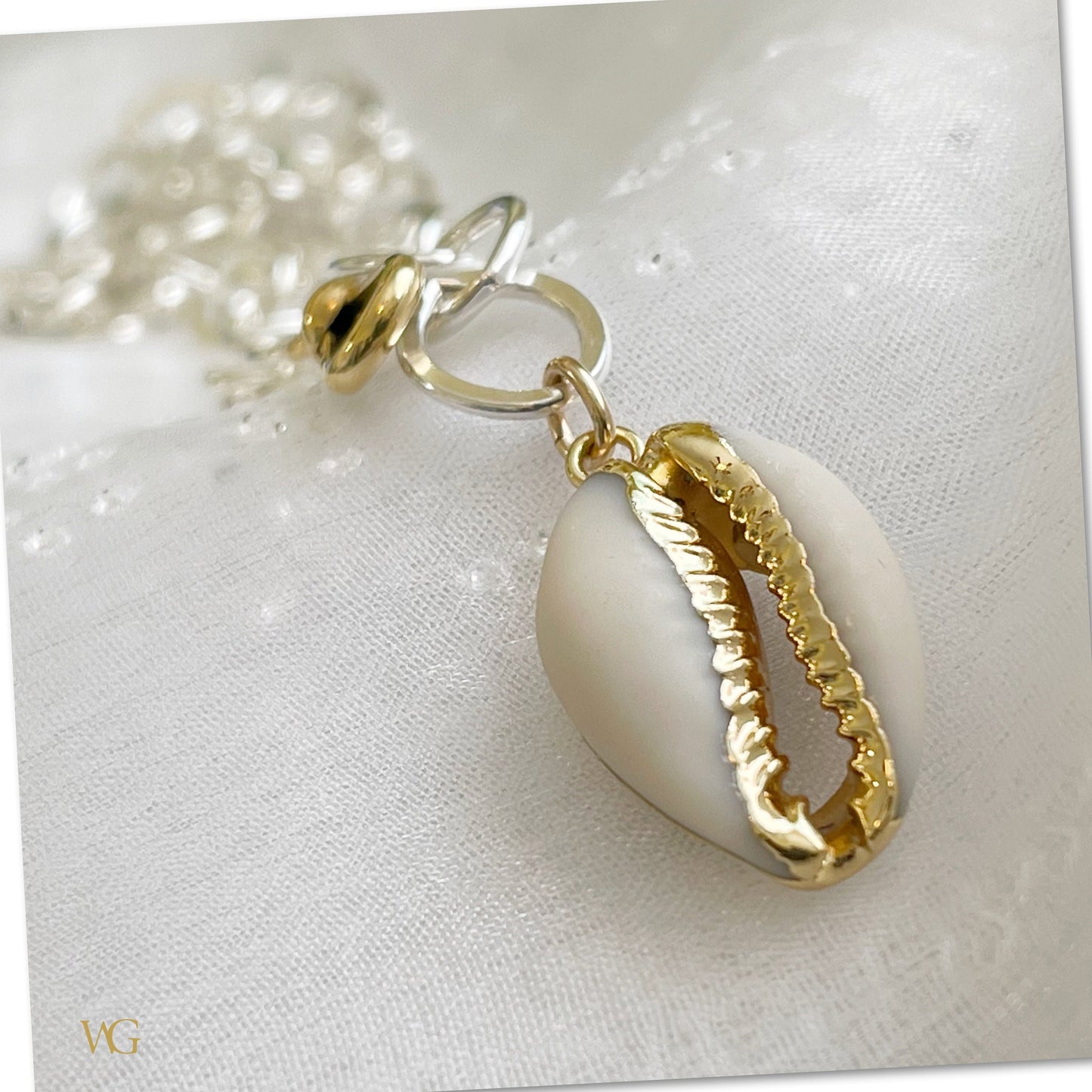 Large Link Statement Charm Necklace — Mixed Babes Collection