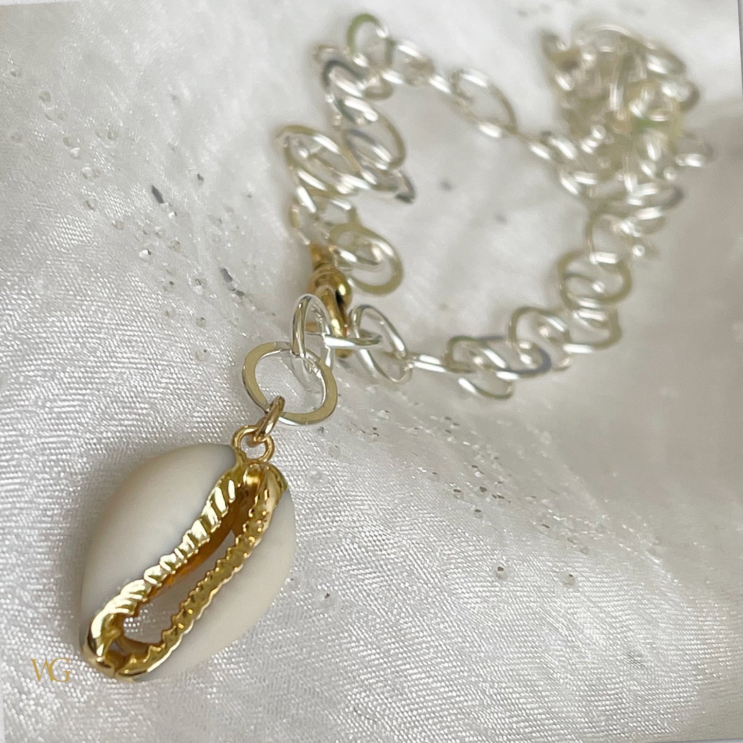 Large Link Statement Charm Necklace — Mixed Babes Collection