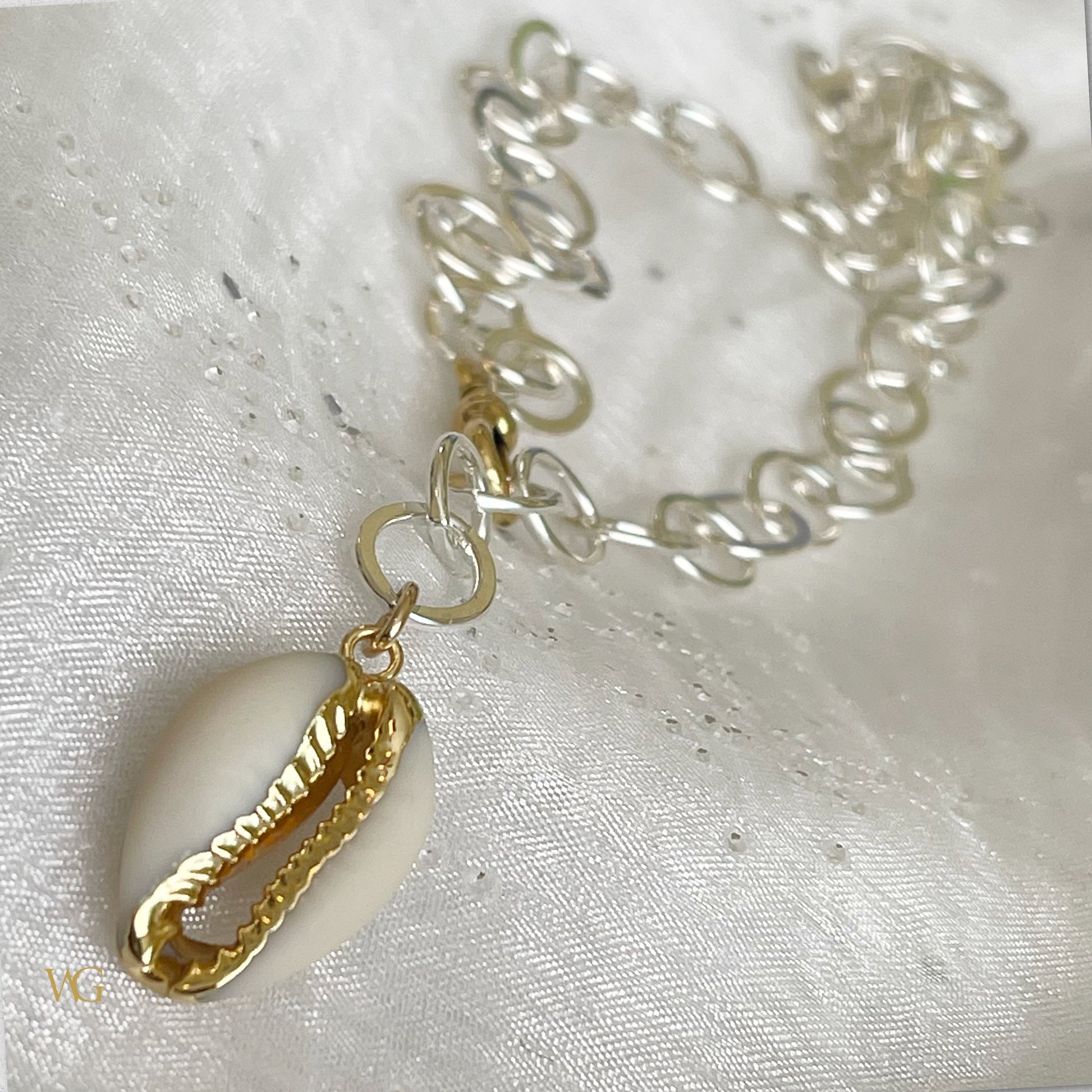 Large Link Statement Charm Necklace — Mixed Babes Collection
