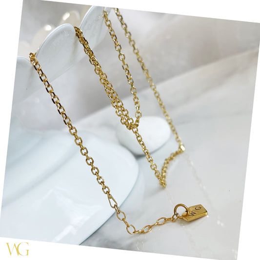 The 18k Solid Gold 1.8mm Diamond Cut Waist Chain