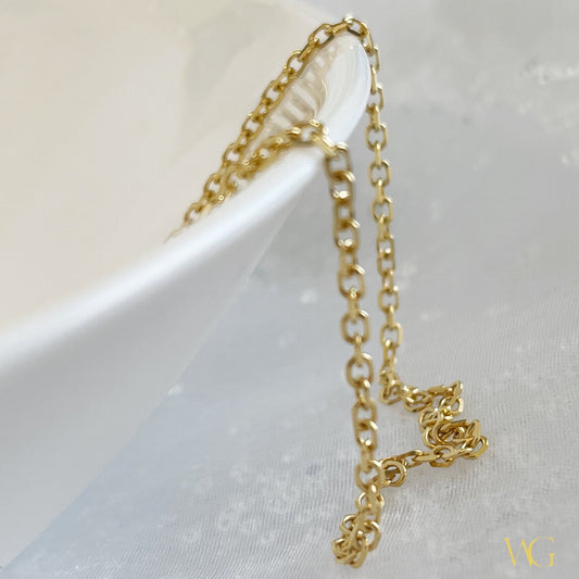 The 18k Solid Gold 1.8mm Diamond Cut Waist Chain