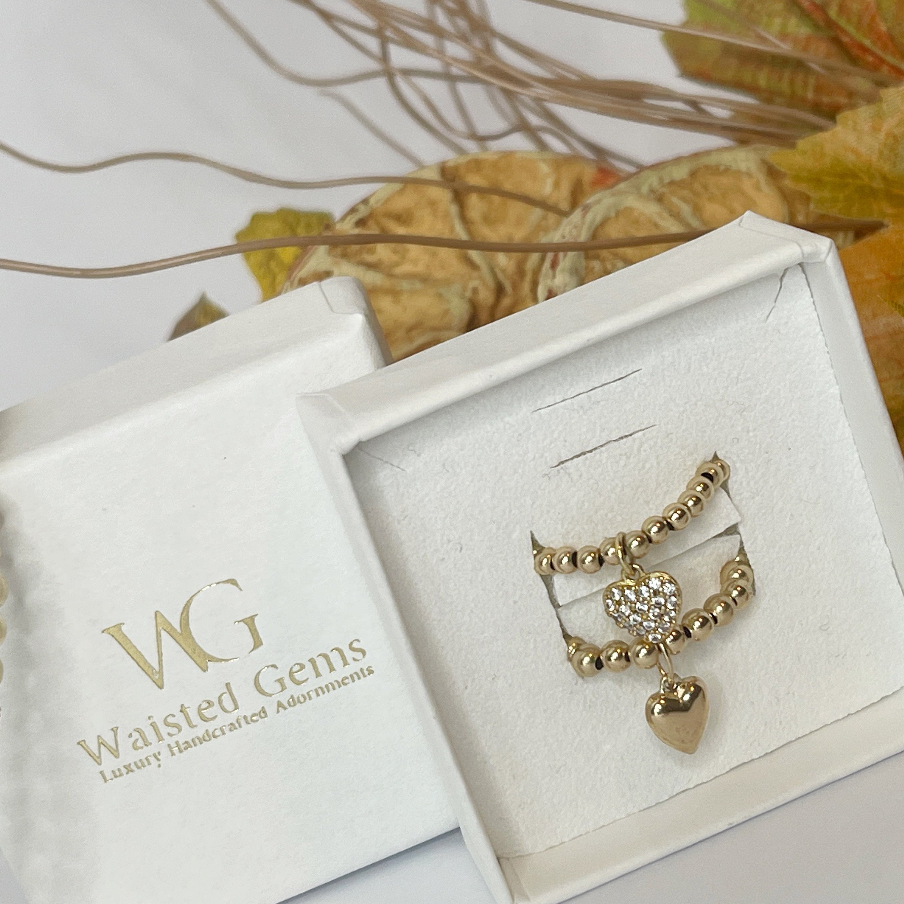Gold Filled Heart Dangle Ring