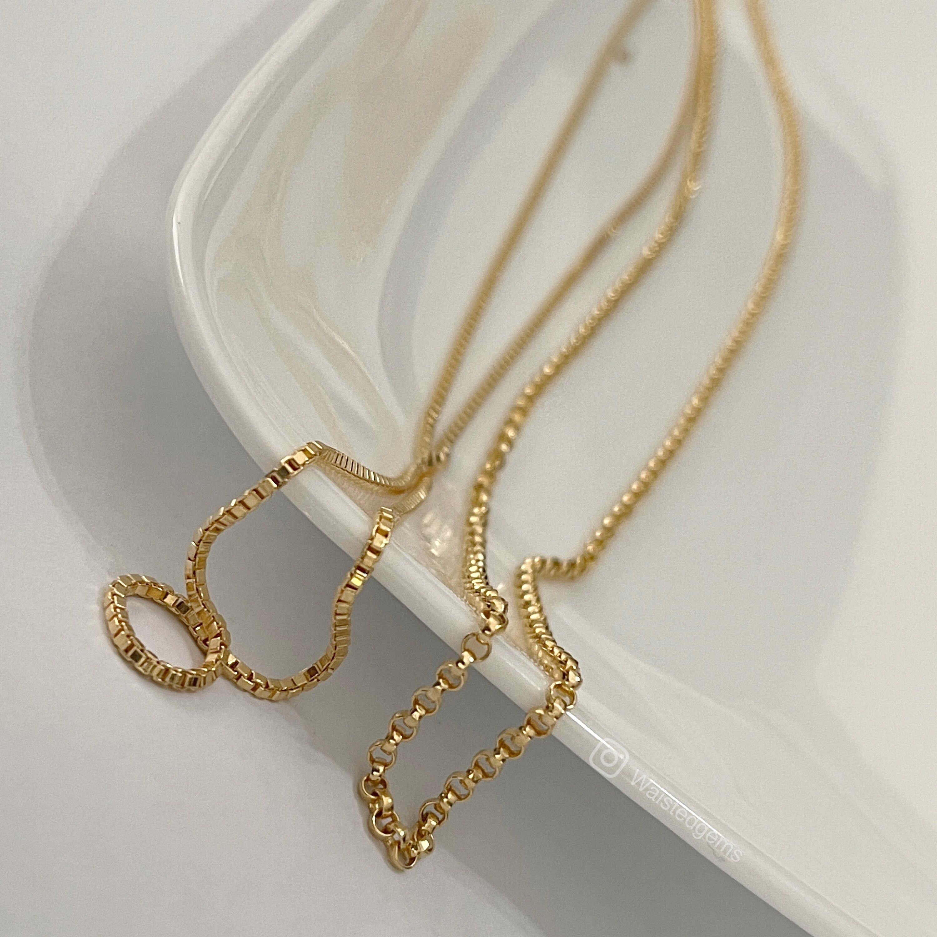 14k Gold Filled Waist Chain – Rolo Design