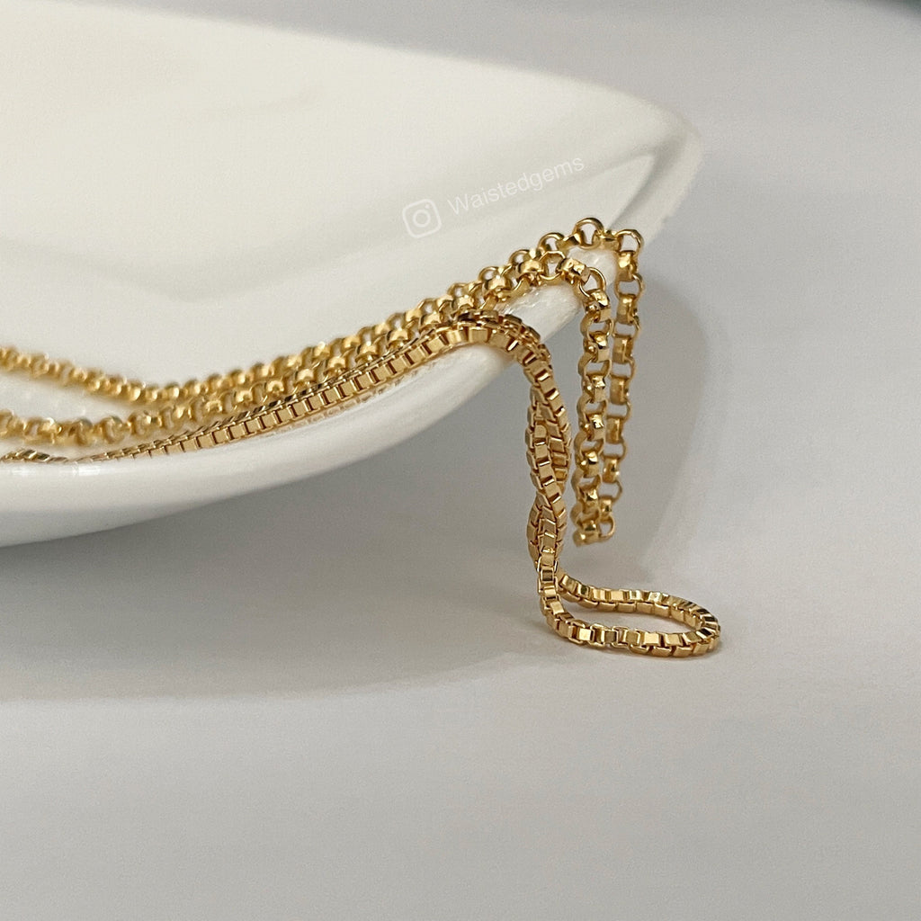 14k Gold Filled Waist Chain – Rolo Design