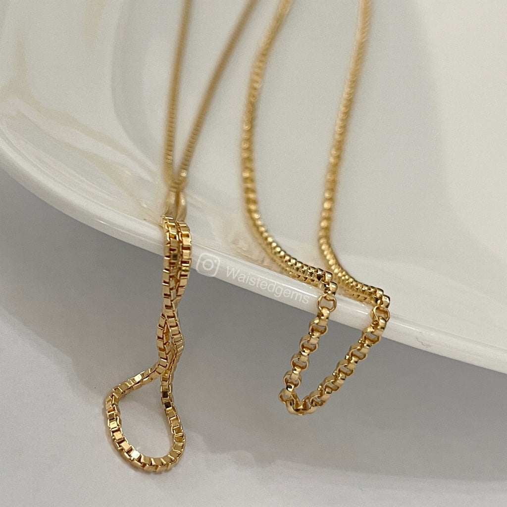 14k Gold Filled Waist Chain – Rolo Design