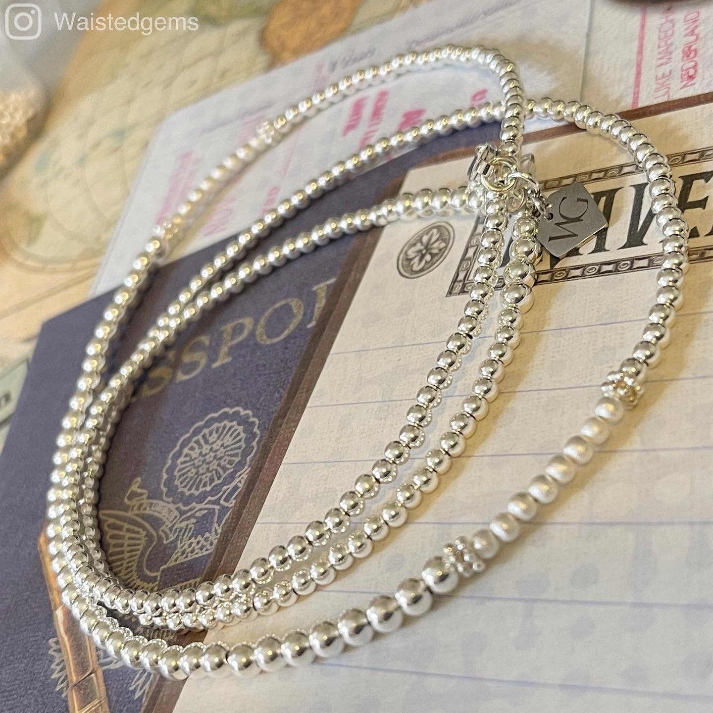 Sterling Silver Waist Beads – Plus Size Fit