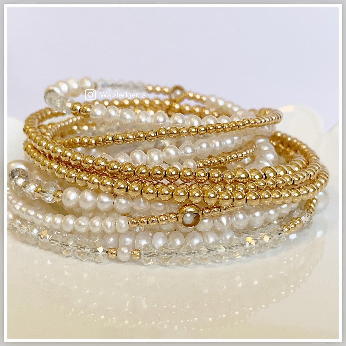 Dainty 14k Solid Gold Waist Beads