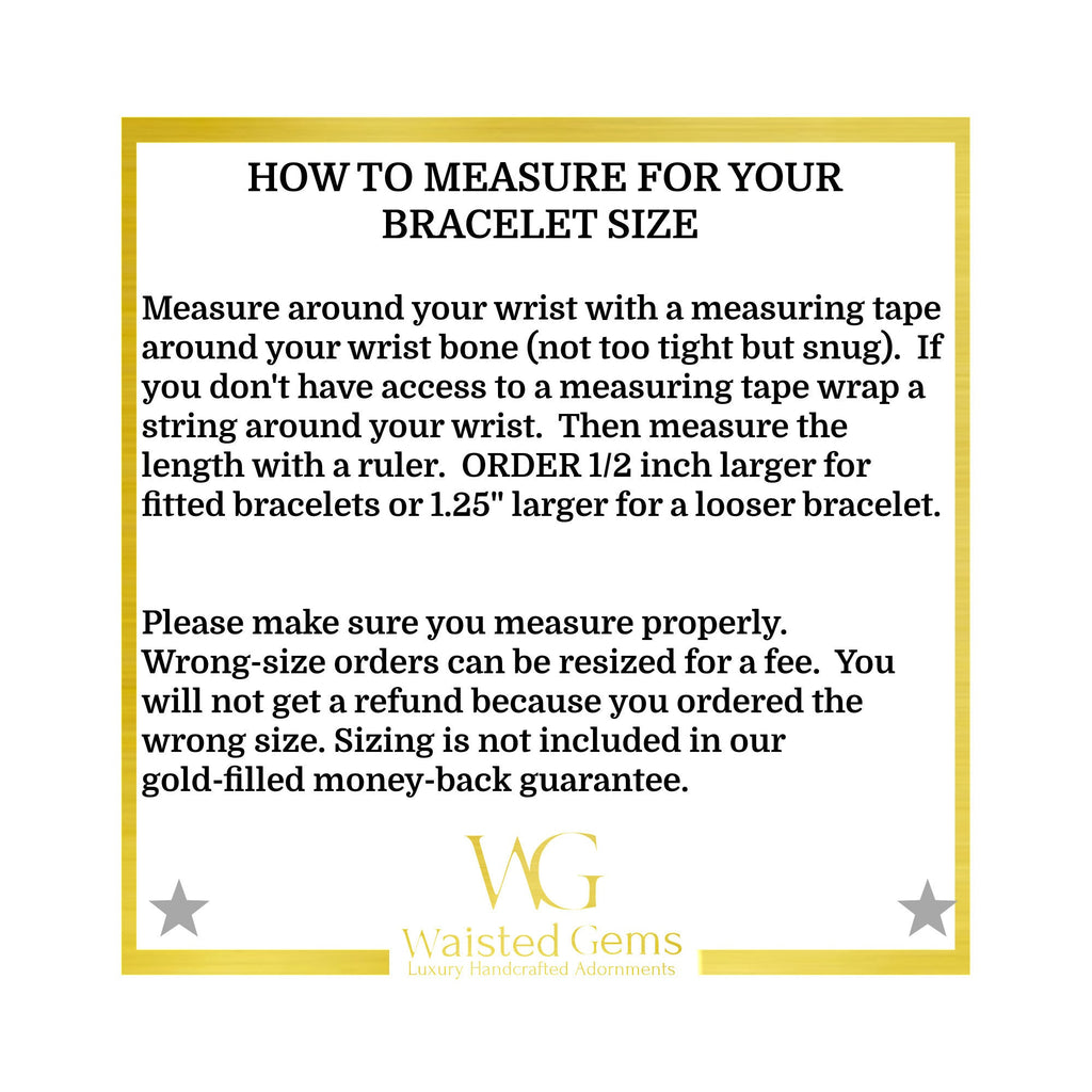 14k Gold Filled Name Bracelet stacked