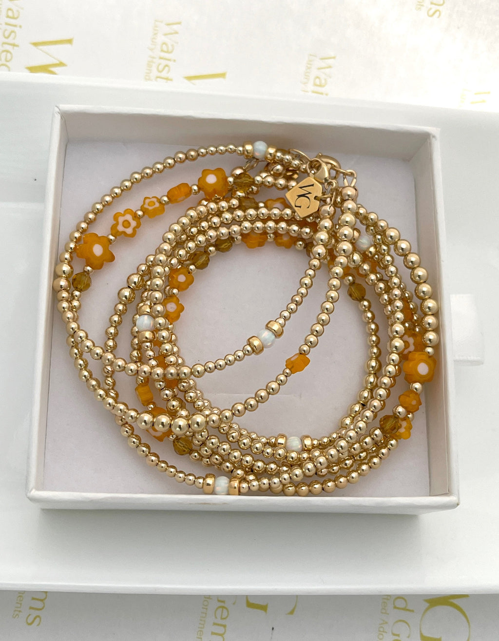 14k Gold Filled Waist Beads – Ethiopian Opal Accent