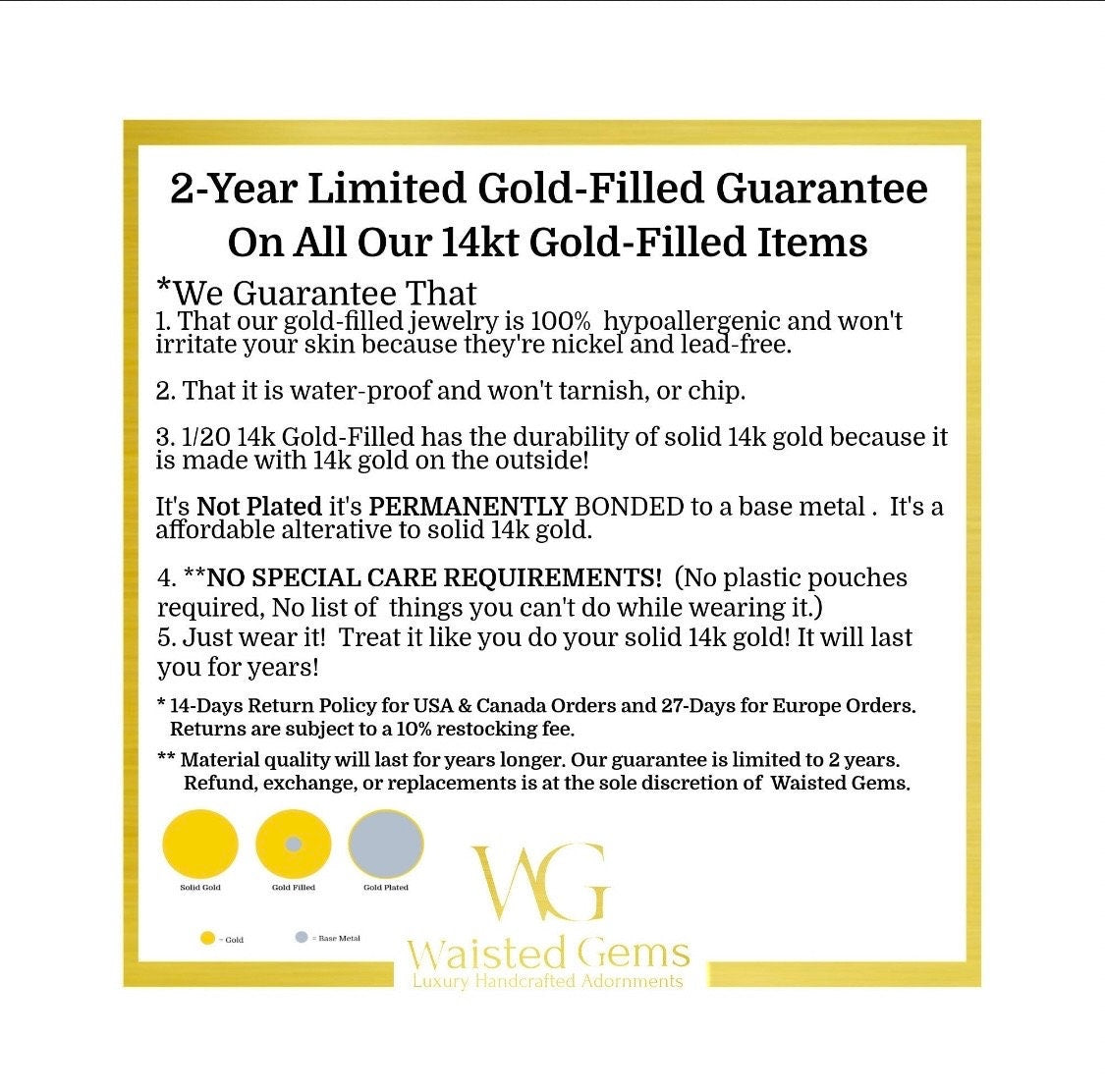 14k Gold Filled Waist Beads – Agate Chip Accent