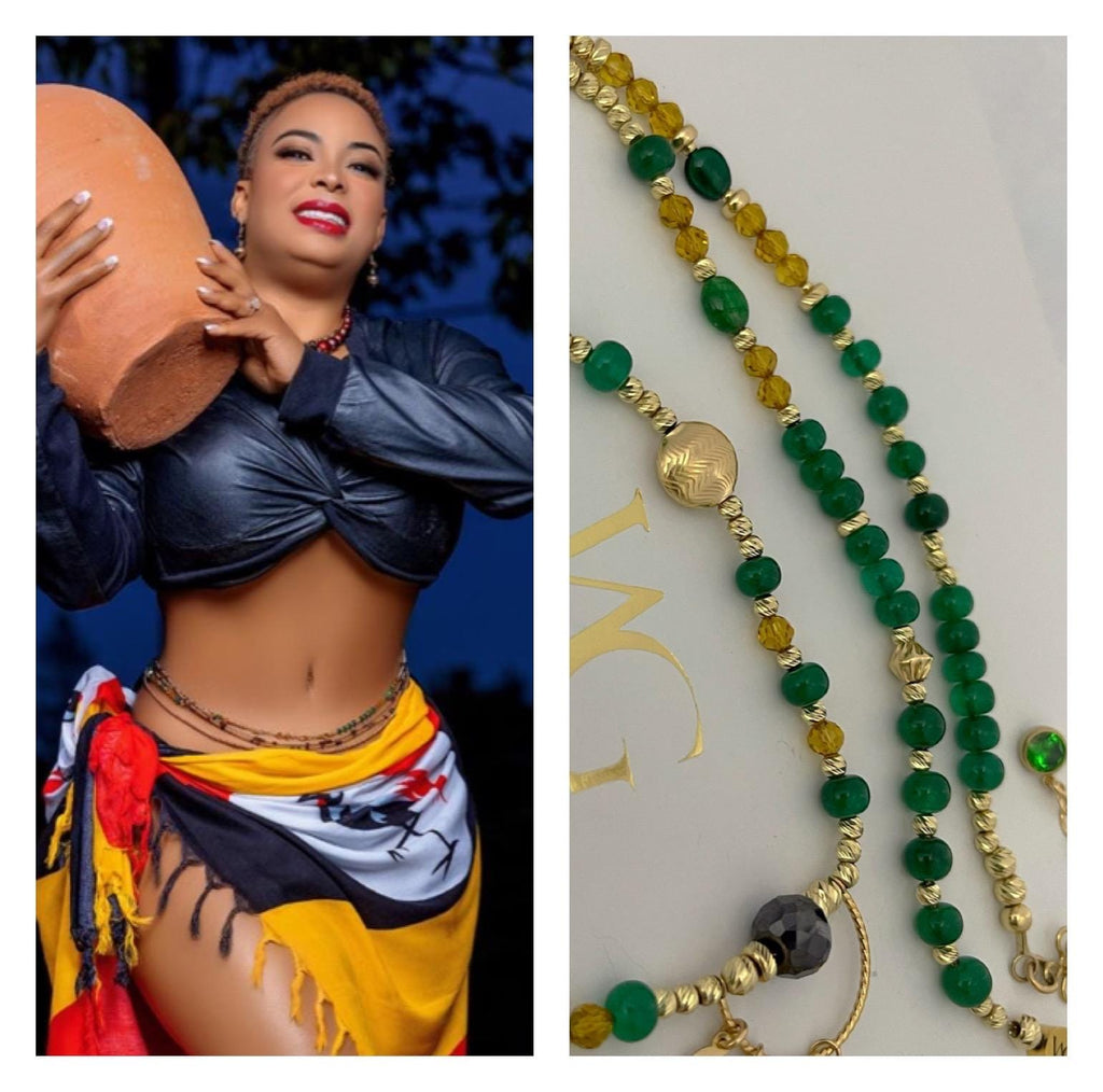 The Queen bespoke waist bead - historical reference photo 3