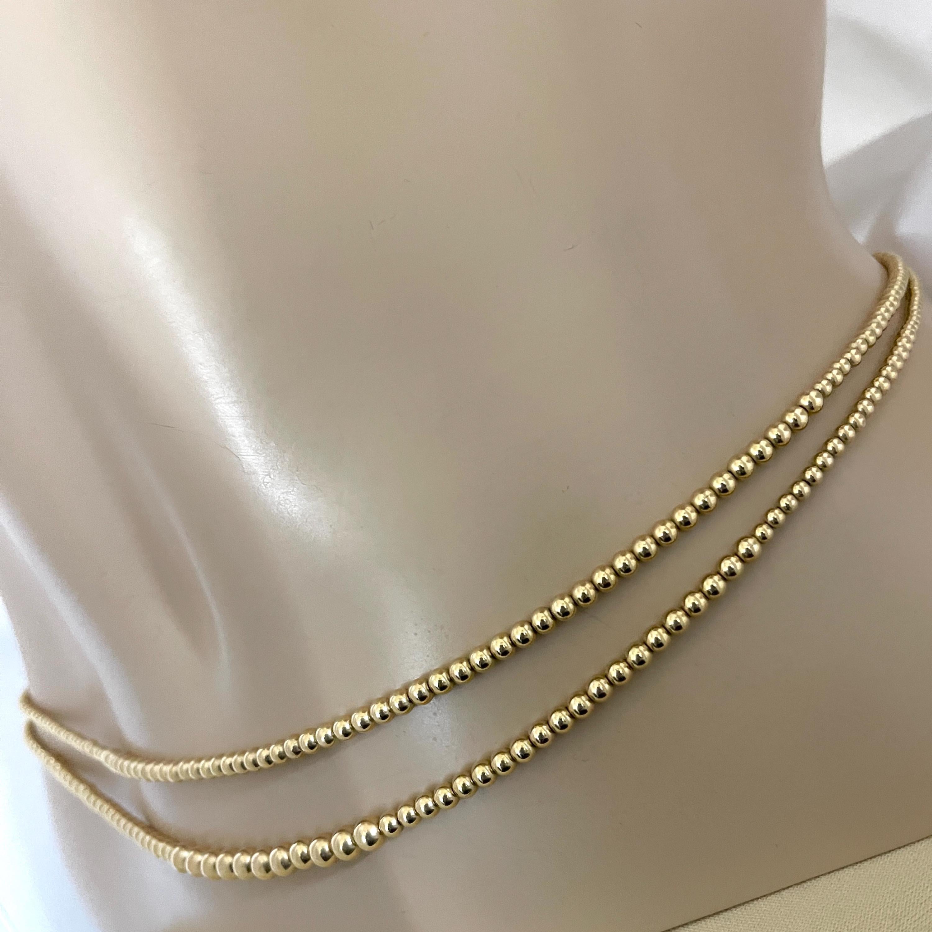 Gold D Strand Waist Bead Set | Gold Waterproof Belly Chain | Double African Waist Beads | Belly Chain | Waisted Gems | Gift for Her
