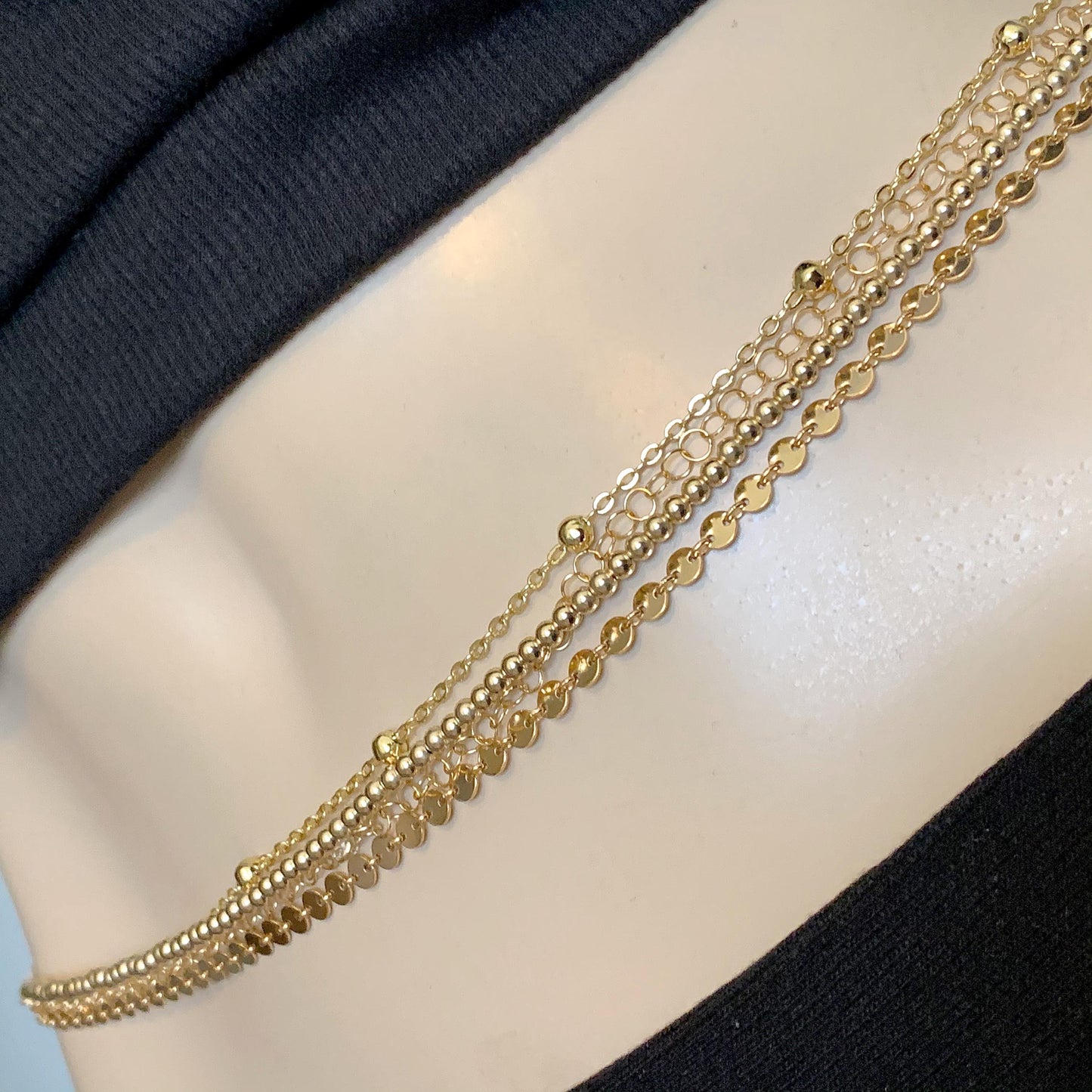 14k Gold Multi-Strand Belly Chain