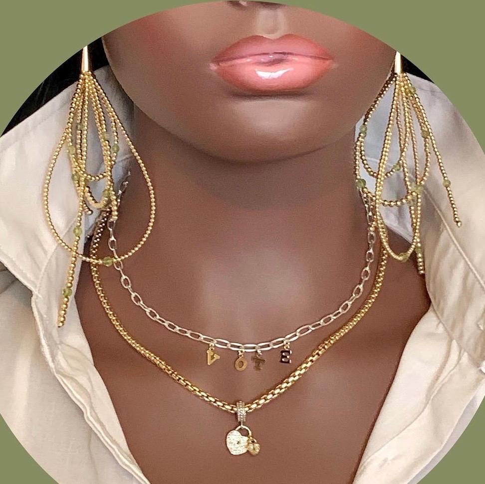 14k Gold Rounded Box Chain Bracelet - Venetian Style