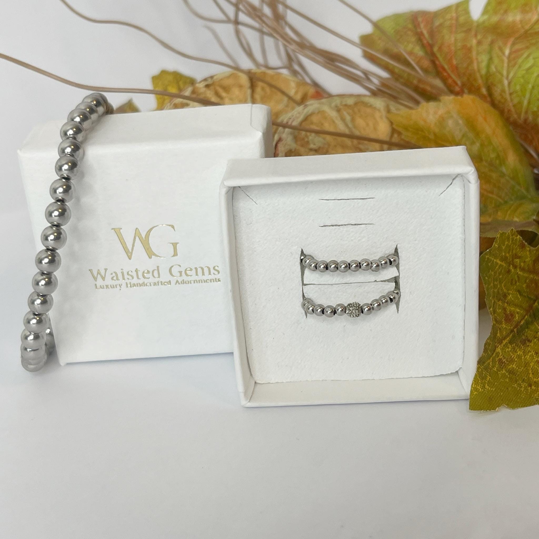 14k Solid Gold Bracelet – Diamond Accent Rondelle