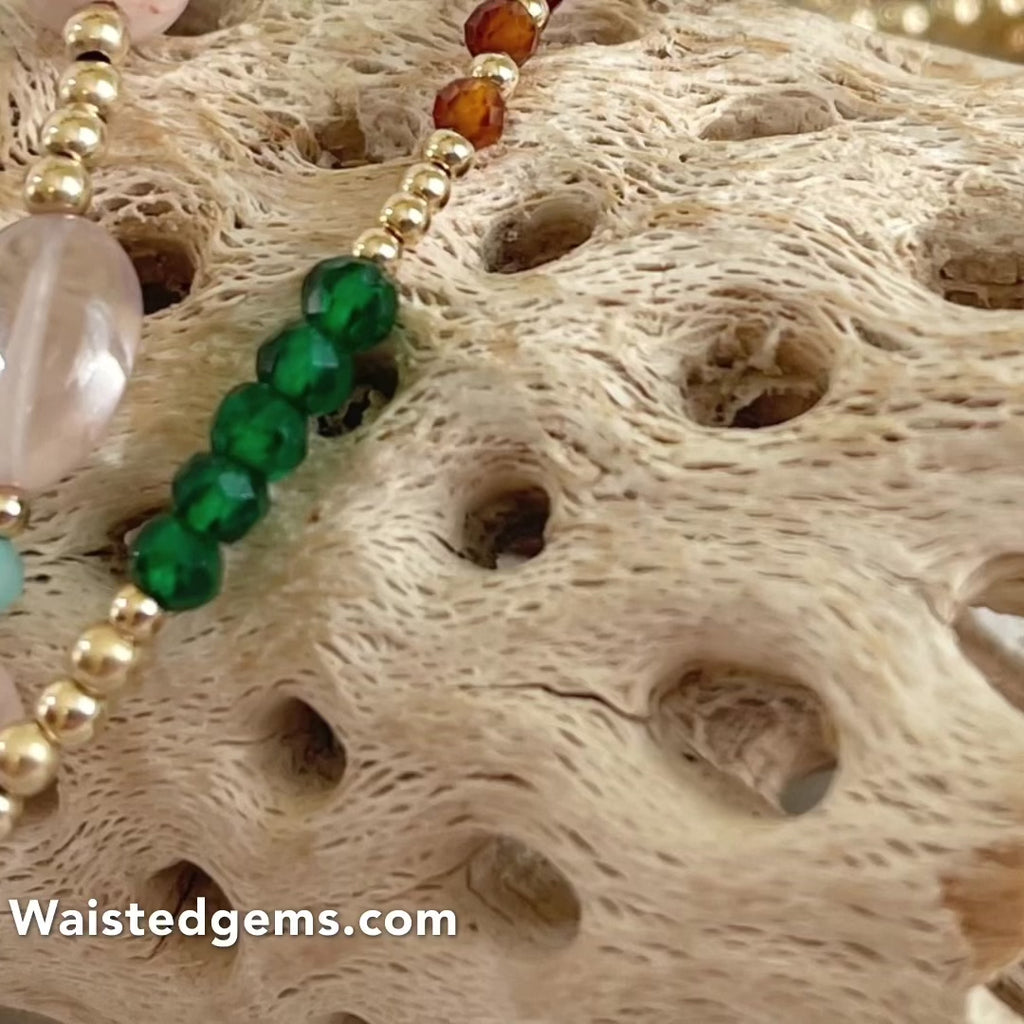 14k Gold Filled Waist Beads – Custom Gemstone Design
