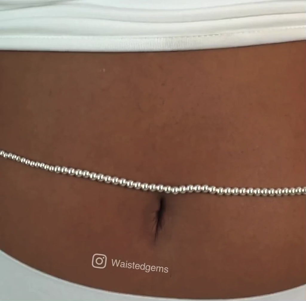 Sterling Silver Waist Beads – Custom Plus-Size Fit