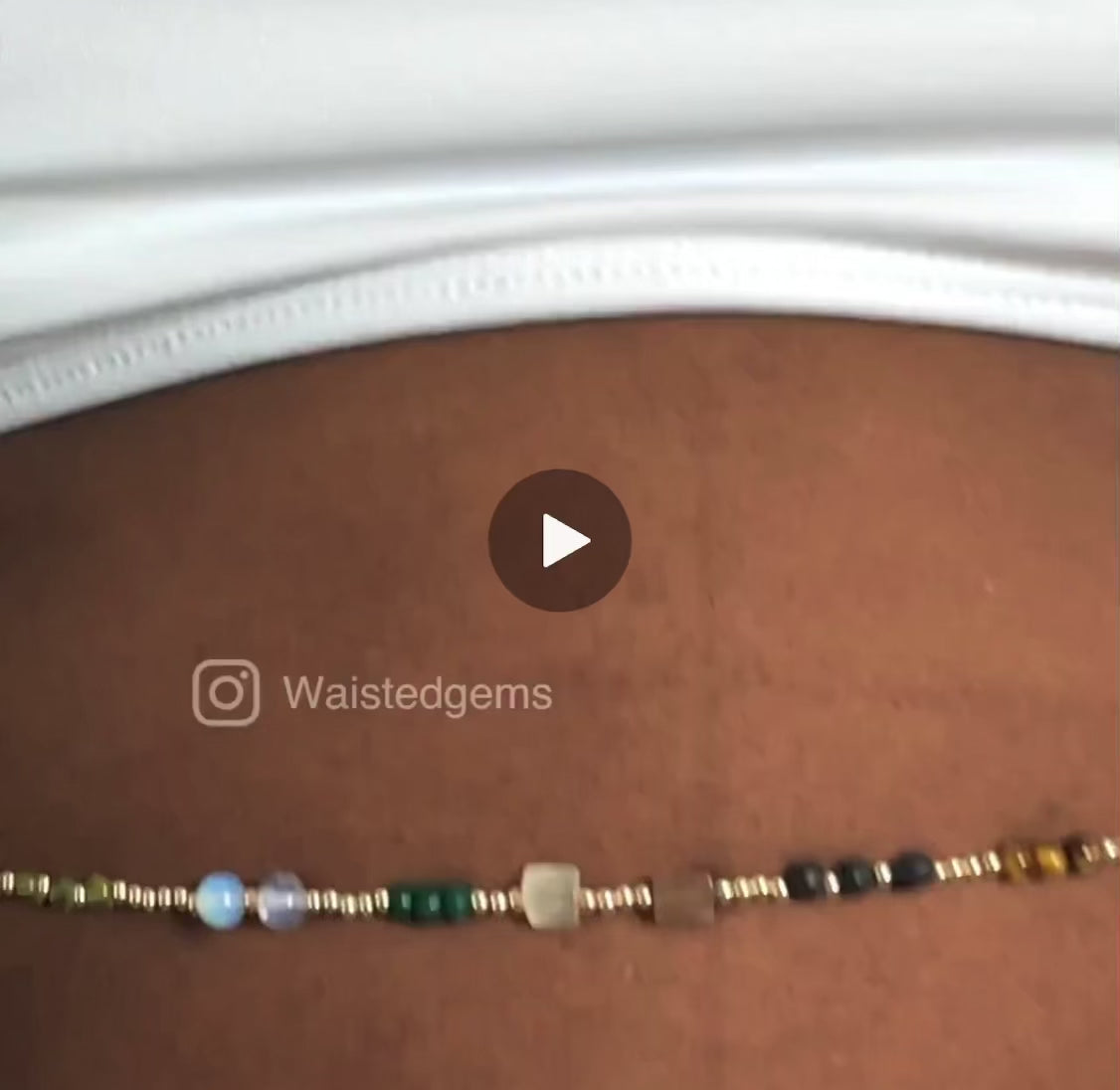 14k Gold Filled Waist Beads – Custom Gemstone Design